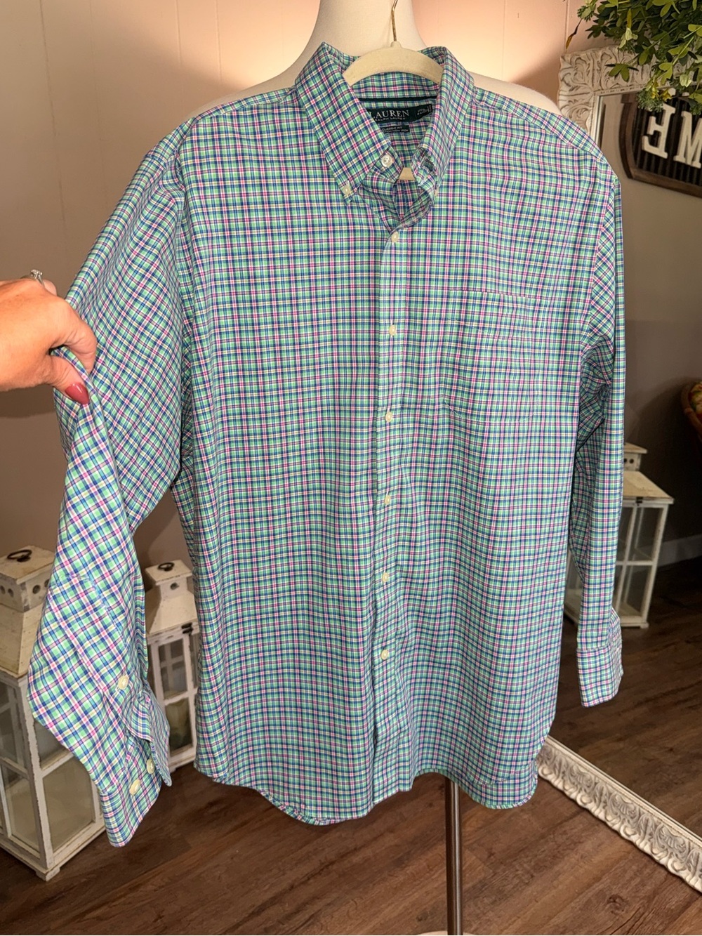 Lauren Ralph Lauren Plaid Button Down Shirt